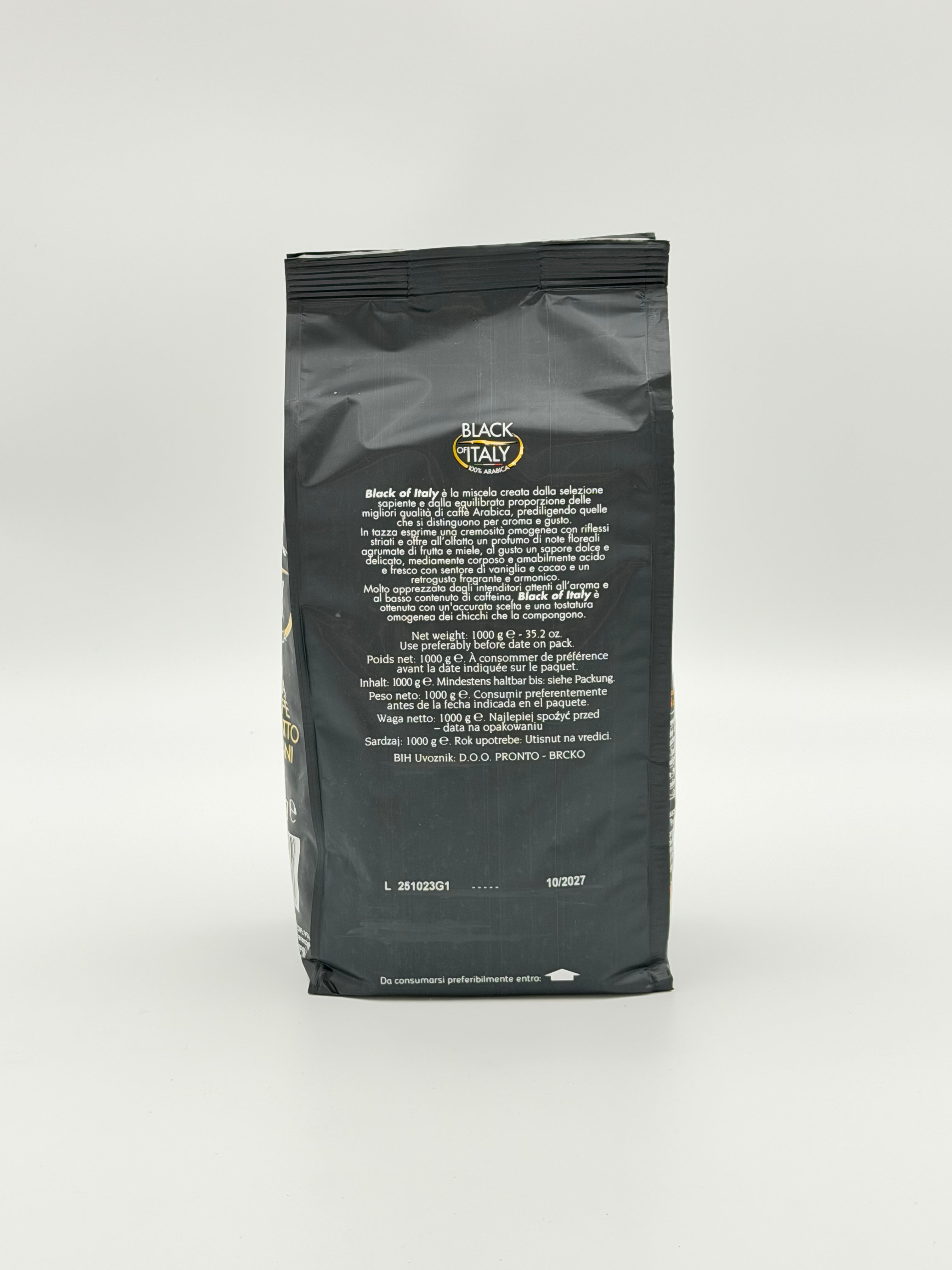 Black of Italy Arabica Kaffeebohnen