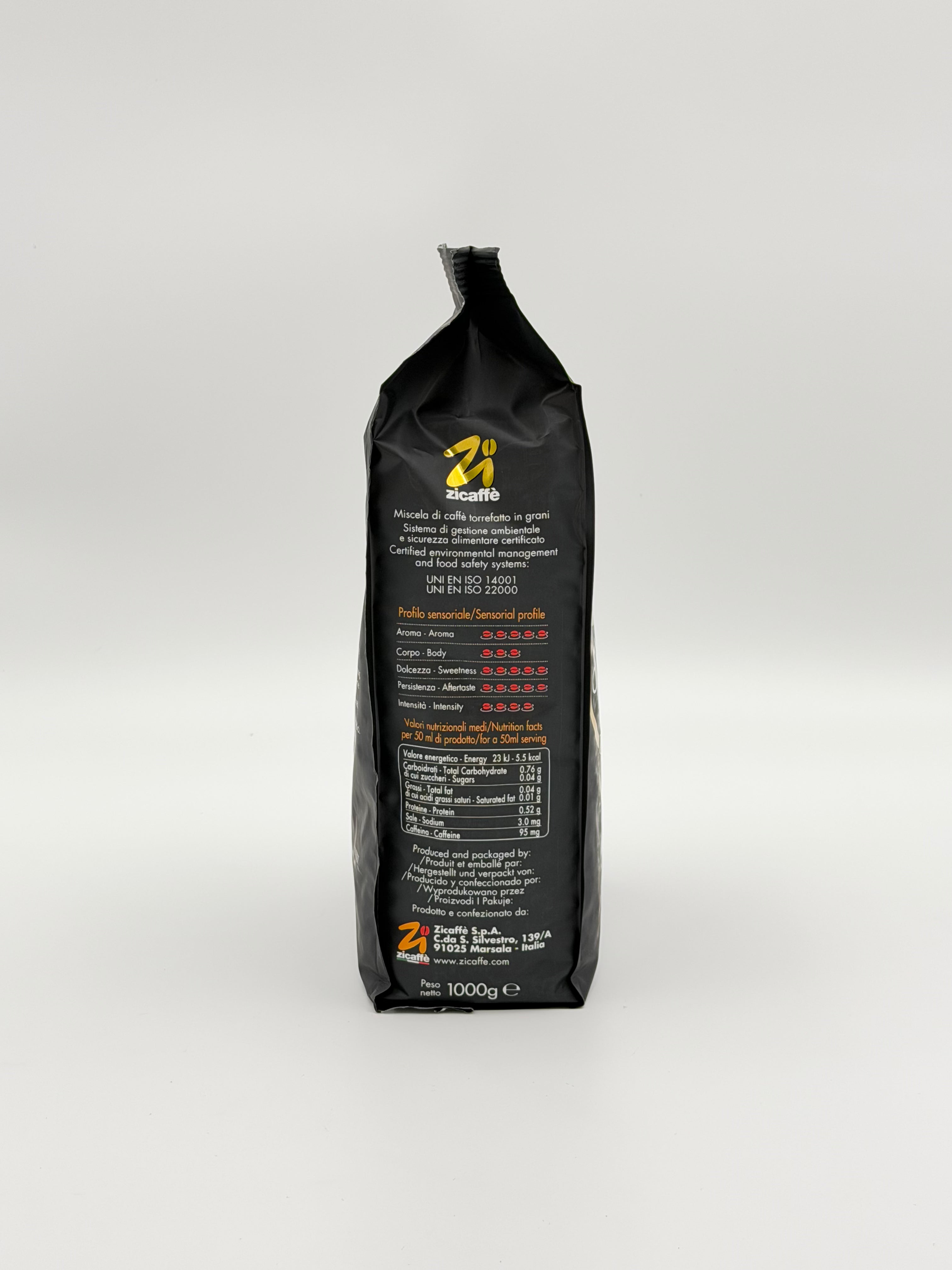 Black of Italy Arabica Kaffeebohnen